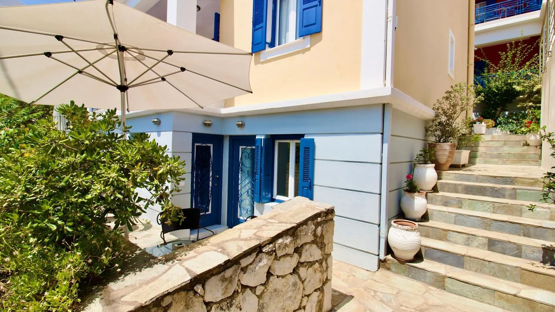 Ground Floor Studio On Zavalata Beach In Fiskardo! 20 Steps From Zavalata Beach! Fiskardo